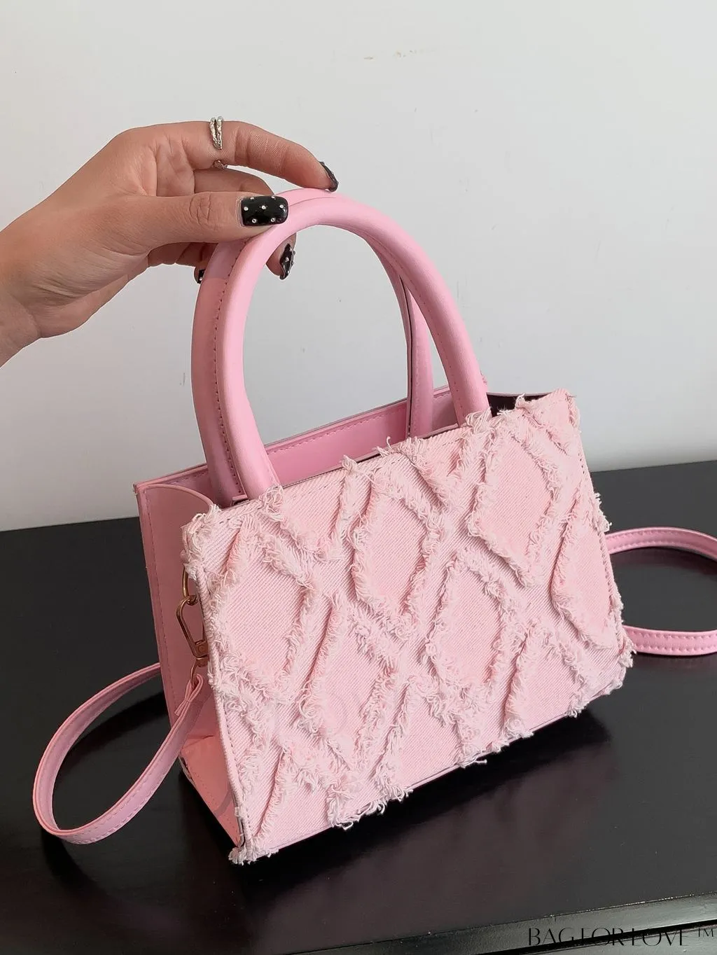 BagForLove - Chic Pink Mini Crossbody Purse - Fashionable and Versatile