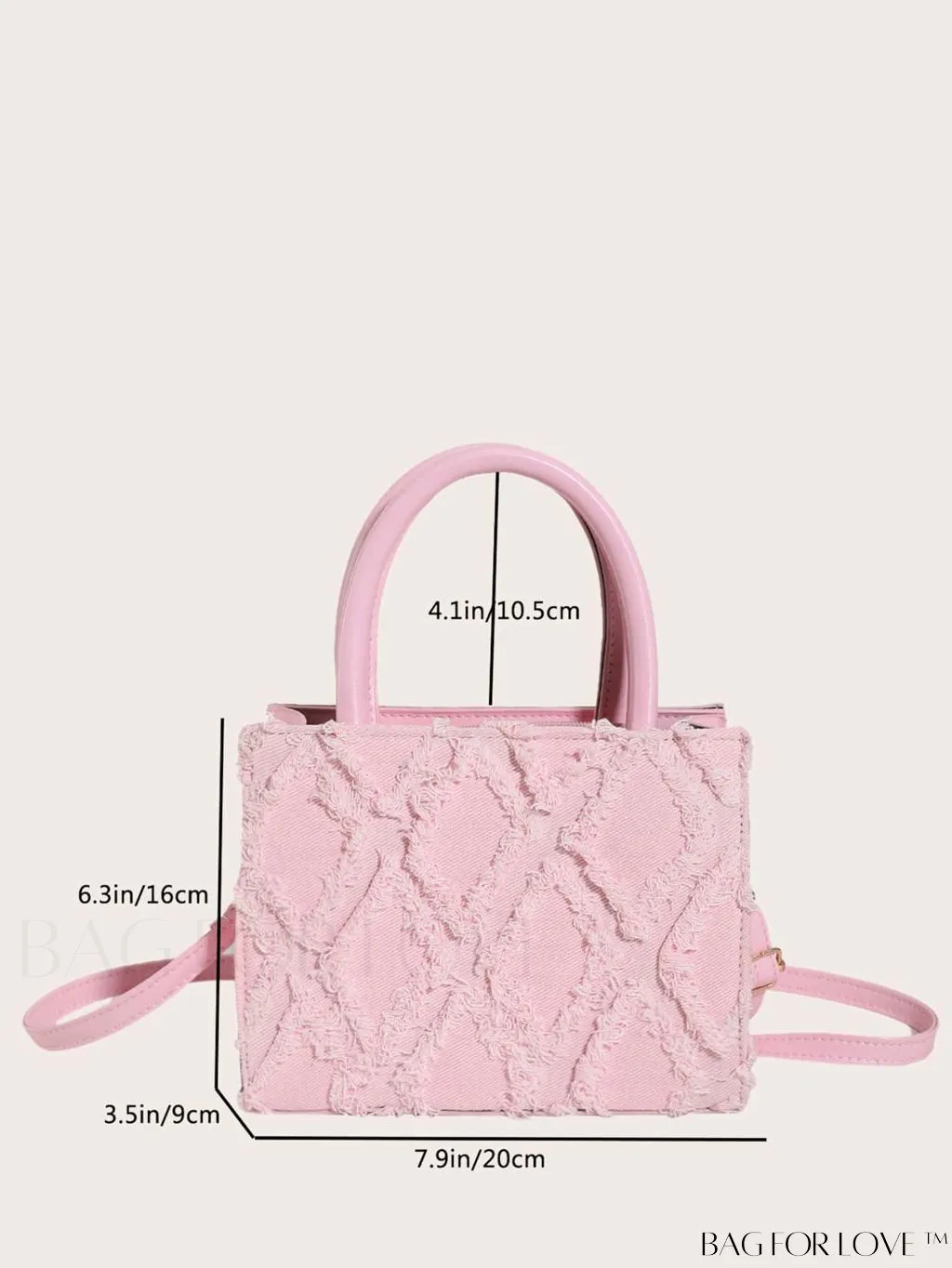 BagForLove - Chic Pink Mini Crossbody Purse - Fashionable and Versatile