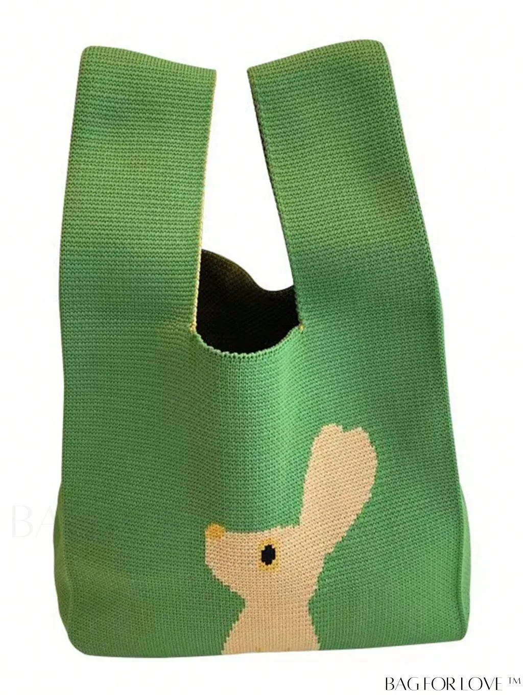 BagForLove - Chic Polka Dot Knit Mini Shoulder Bag: Color Block Tote for Women, Ideal Spring/Summer Accessory
