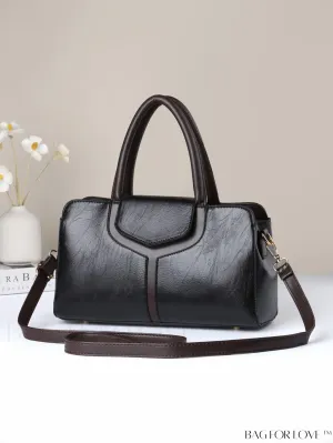 BagForLove - Chic Solid Color PU Leather Womens Handbag - A Fashionable Investment