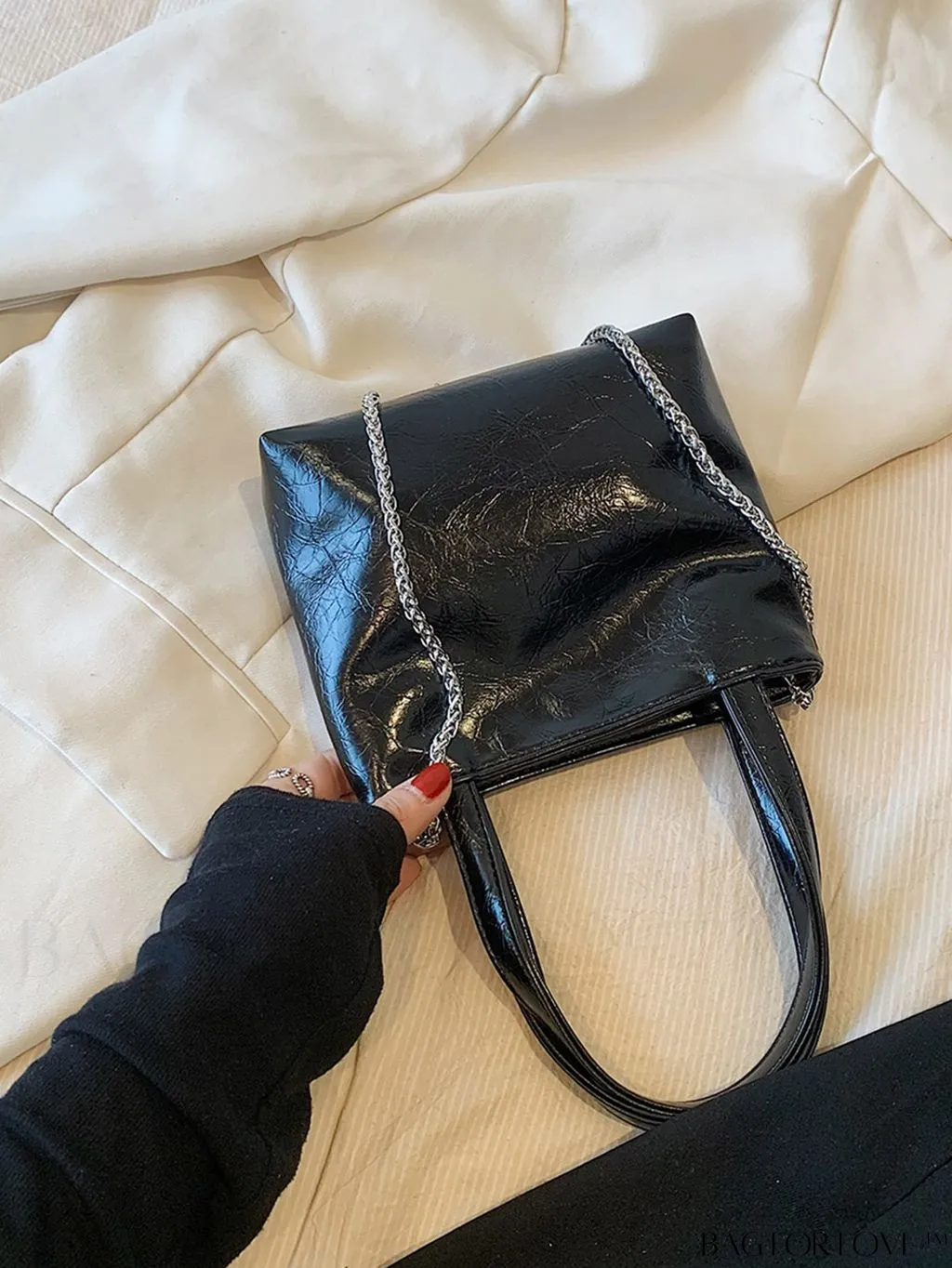 BagForLove - Chic Star Pattern PU Handbag for Stylish Women
