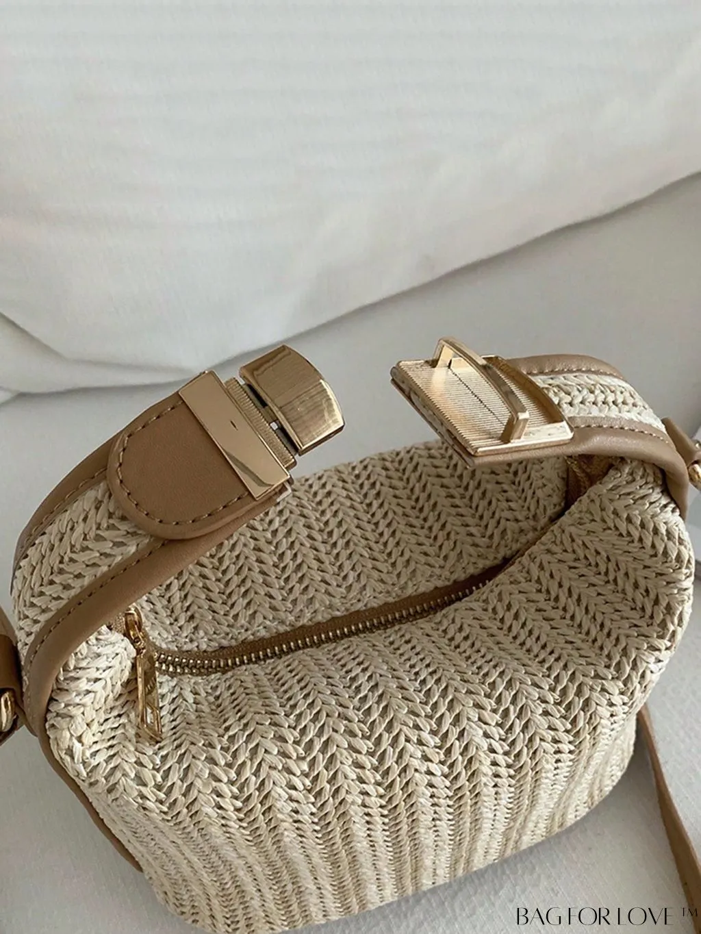 BagForLove - Chic Vacation Mini Straw Top Handle Bag
