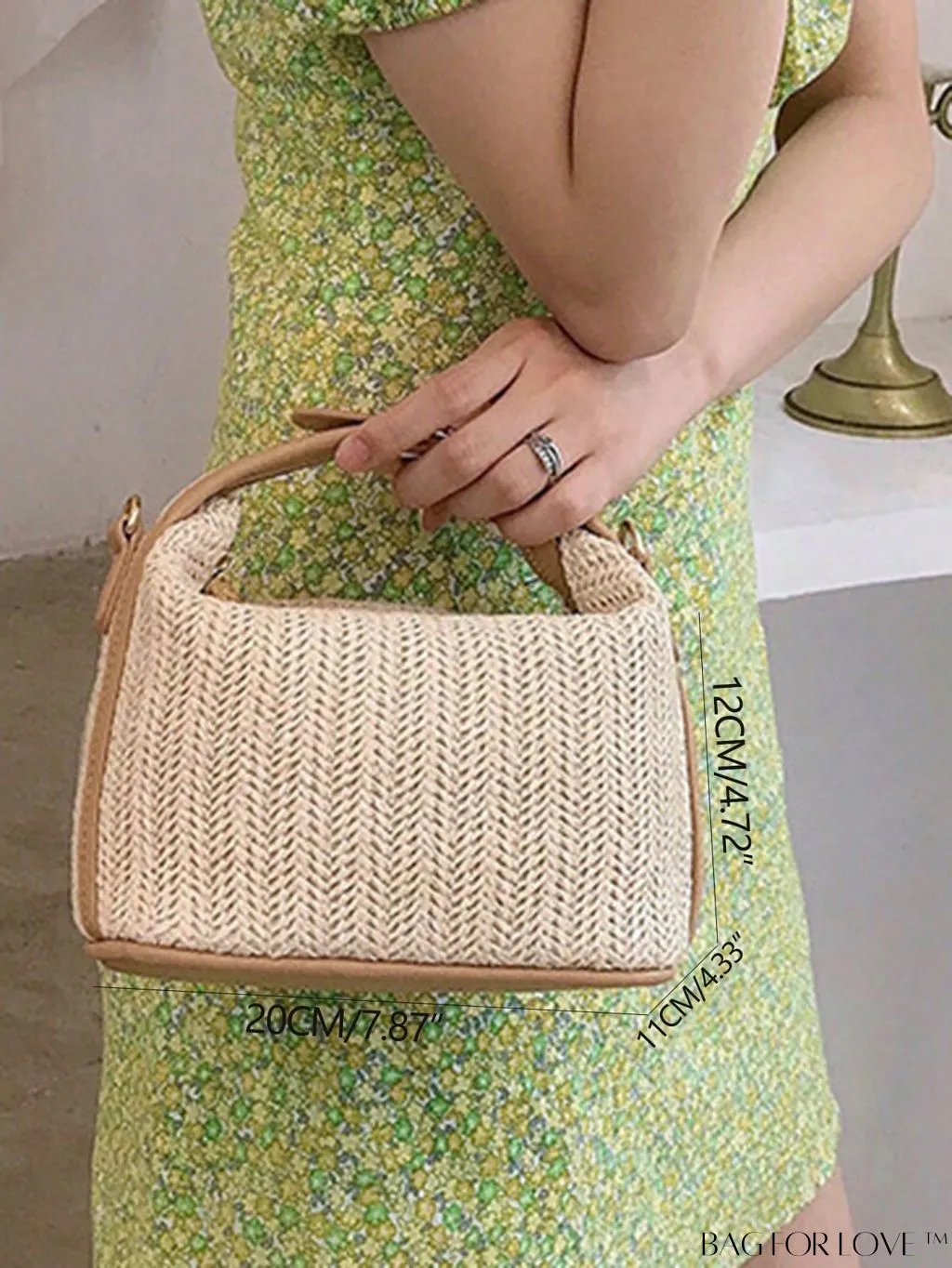 BagForLove - Chic Vacation Mini Straw Top Handle Bag