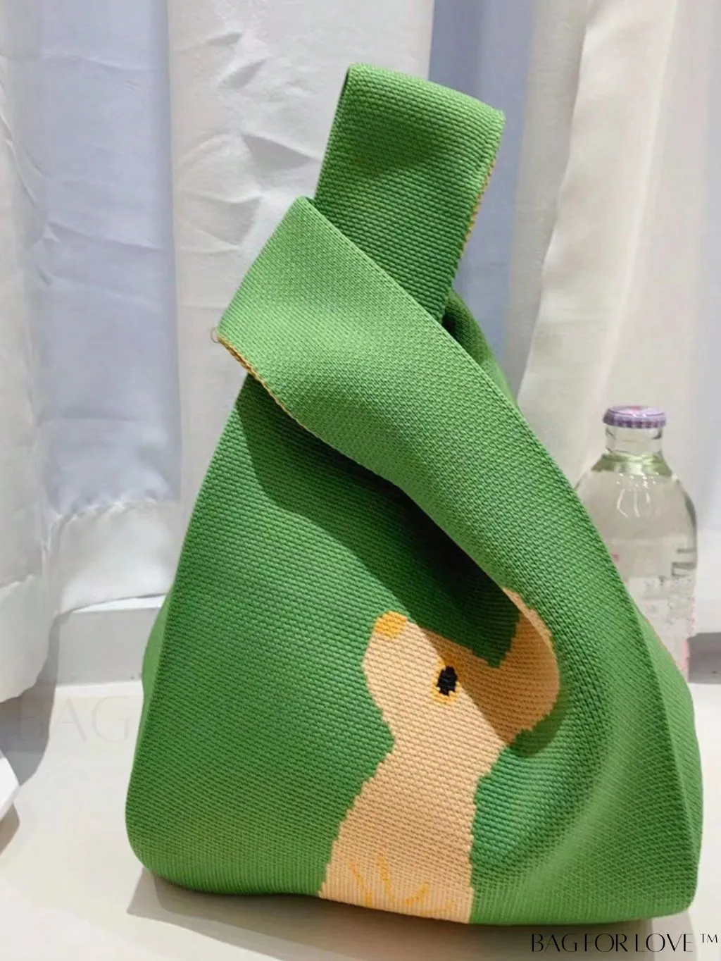 BagForLove - Color Block Polka Dot Knitted Small Bag - Chic Womens Tote for Spring/Summer