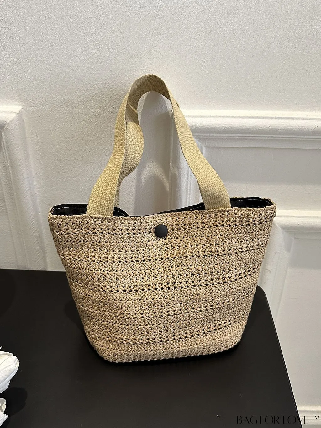 BagForLove - Spacious Straw Woven Vacation Bag with Ample Storage