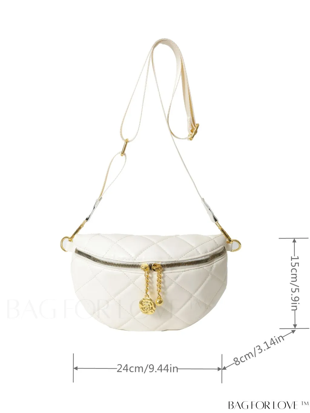 BagForLove - Stylish Minimalist Waist Bag with Solid Color and Elegant Stitching