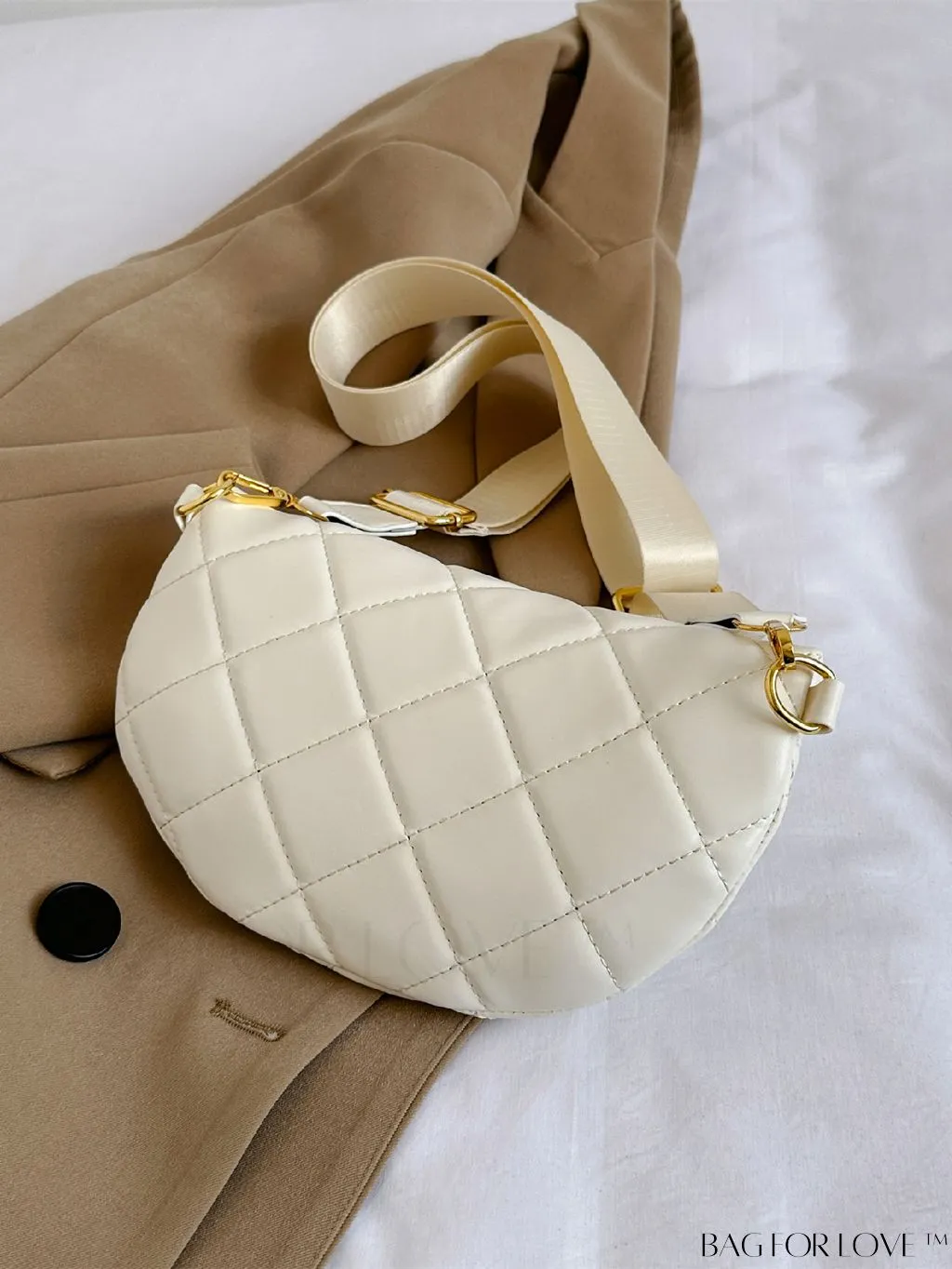 BagForLove - Stylish Minimalist Waist Bag with Solid Color and Elegant Stitching