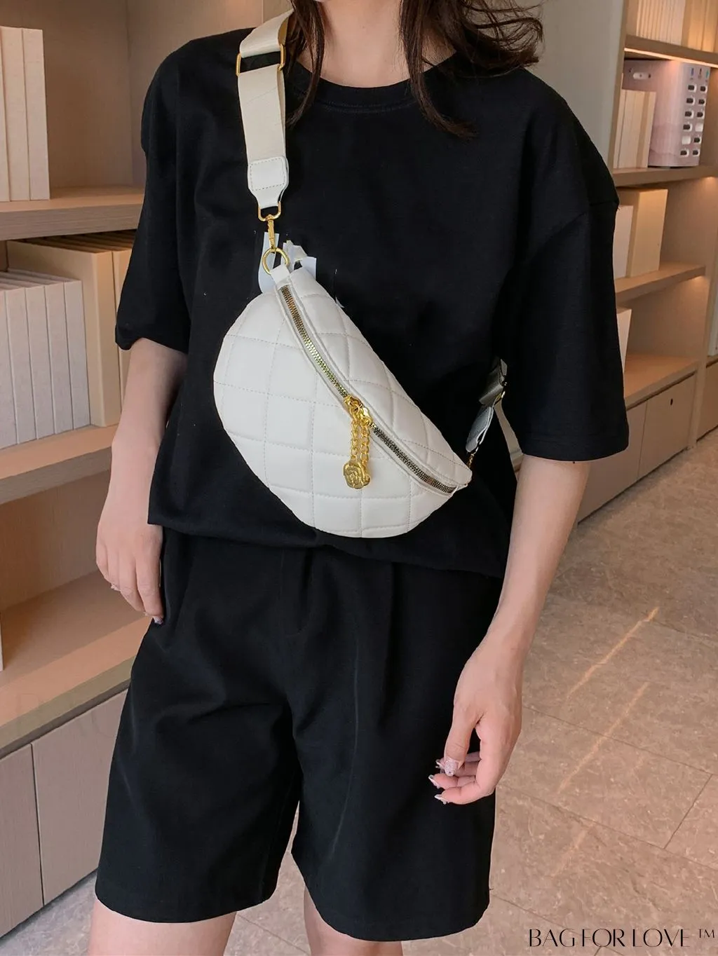 BagForLove - Stylish Minimalist Waist Bag with Solid Color and Elegant Stitching