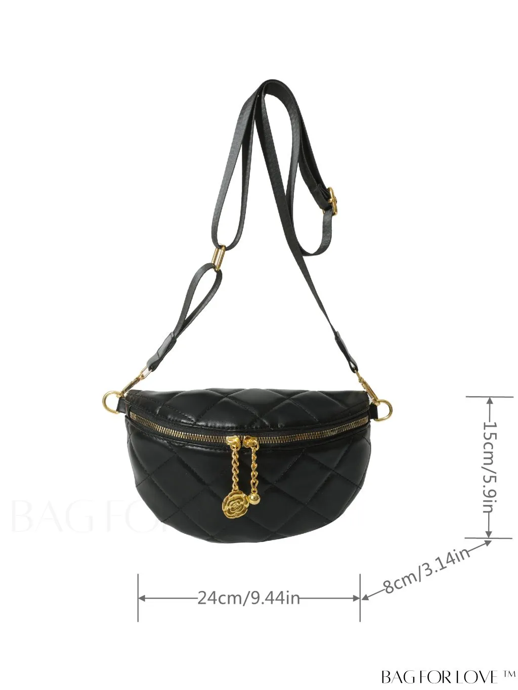 BagForLove - Stylish Minimalist Waist Bag with Solid Color and Elegant Stitching