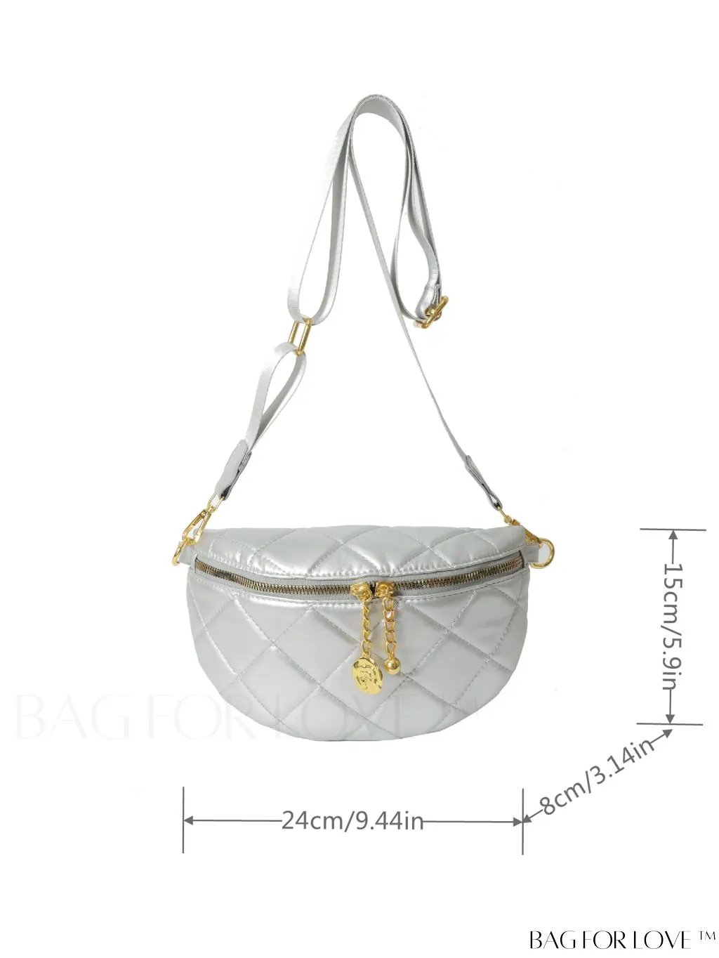 BagForLove - Stylish Minimalist Waist Bag with Solid Color and Elegant Stitching