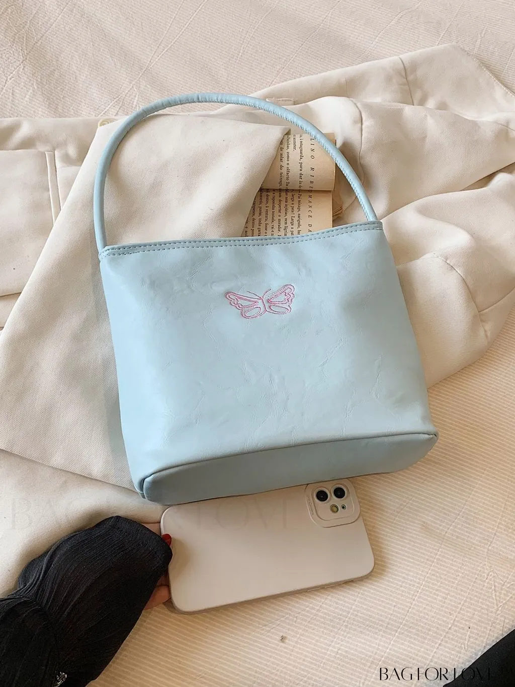 BagForLove - Versatile Butterfly Pattern Tote Bag - Chic Summer Must-Have