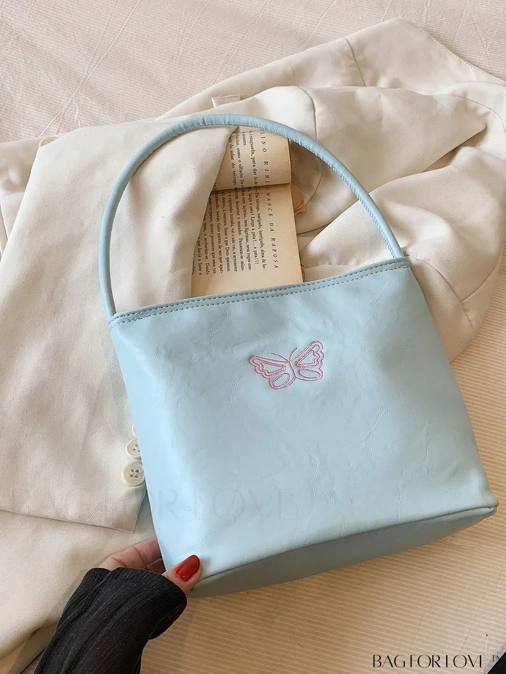 BagForLove - Versatile Butterfly Pattern Tote Bag - Chic Summer Must-Have