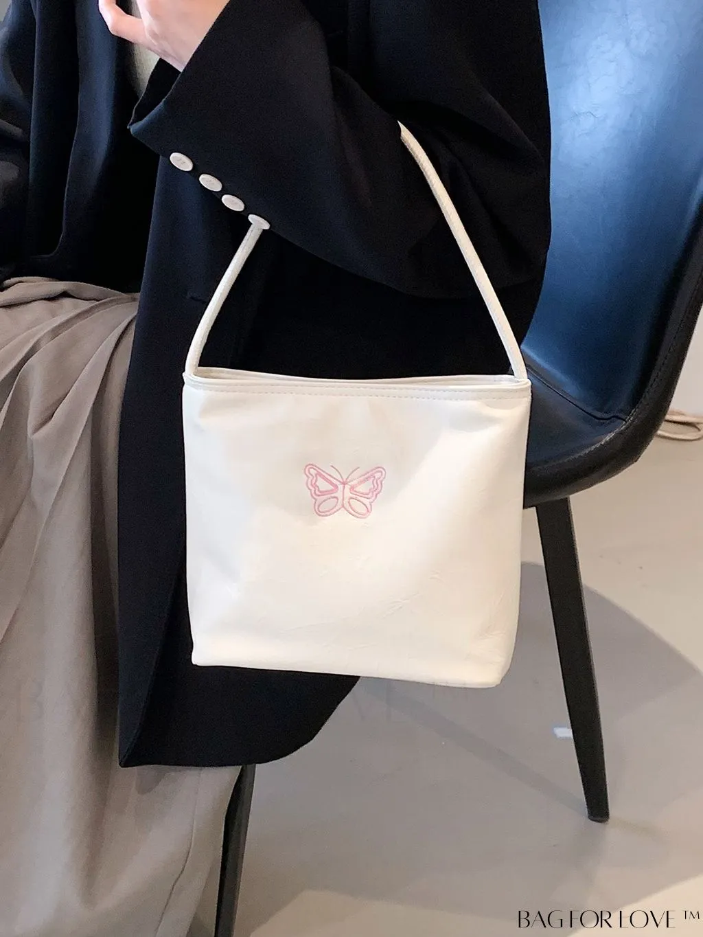 BagForLove - Versatile Butterfly Pattern Tote Bag - Chic Summer Must-Have