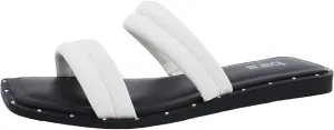 bar III Womens Narrah Solid Slip-On Pool Slides White 6.5 Medium (B,M)