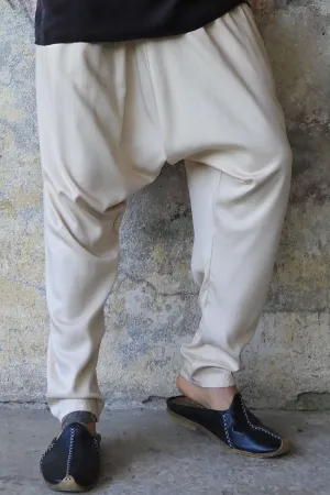 BASIC Men's Harem Pants (Dark Cream, Army Green)