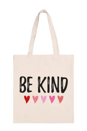 BE KIND PRINT MINIMALIST FASHION TOTE BAG