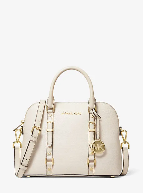 Bedford Legacy Medium Pebbled Leather Dome Satchel