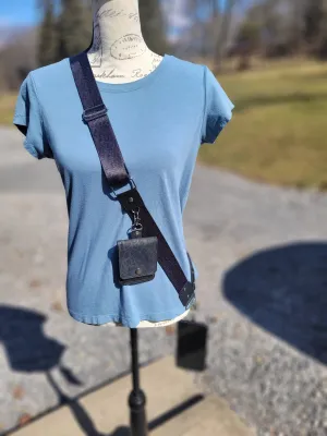 Black Cheetah Phone Sling