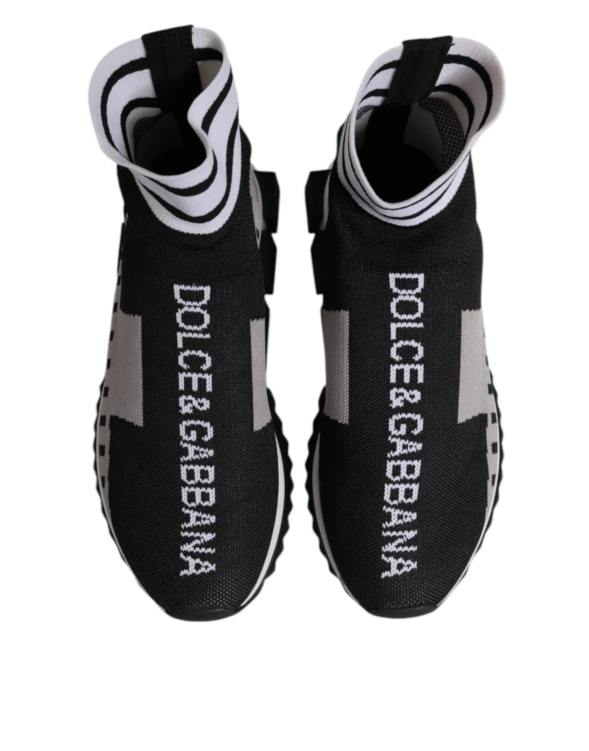 Black Gray Sorrento Socks Men Sneakers Shoes