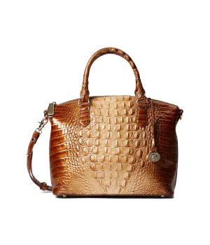 BRAHMIN Ombre Melbourne Duxbury Satchel Teak One Size