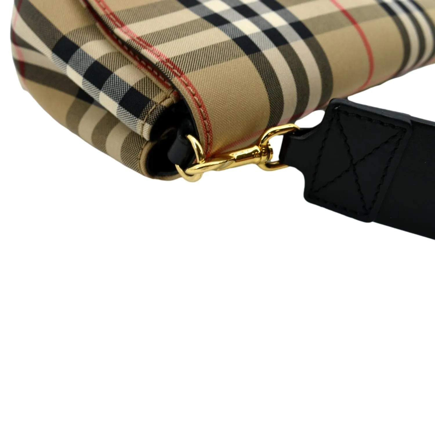 BURBERRY Hackberry Vintage Check Shoulder Bag Beige