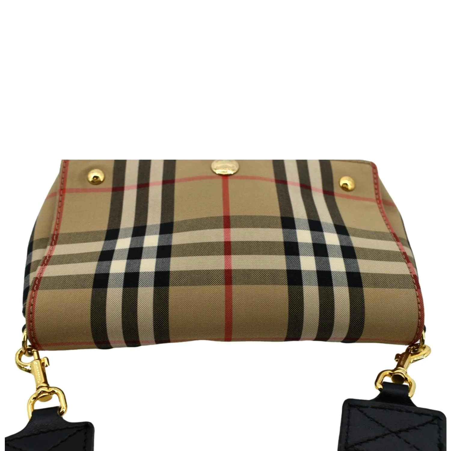 BURBERRY Hackberry Vintage Check Shoulder Bag Beige