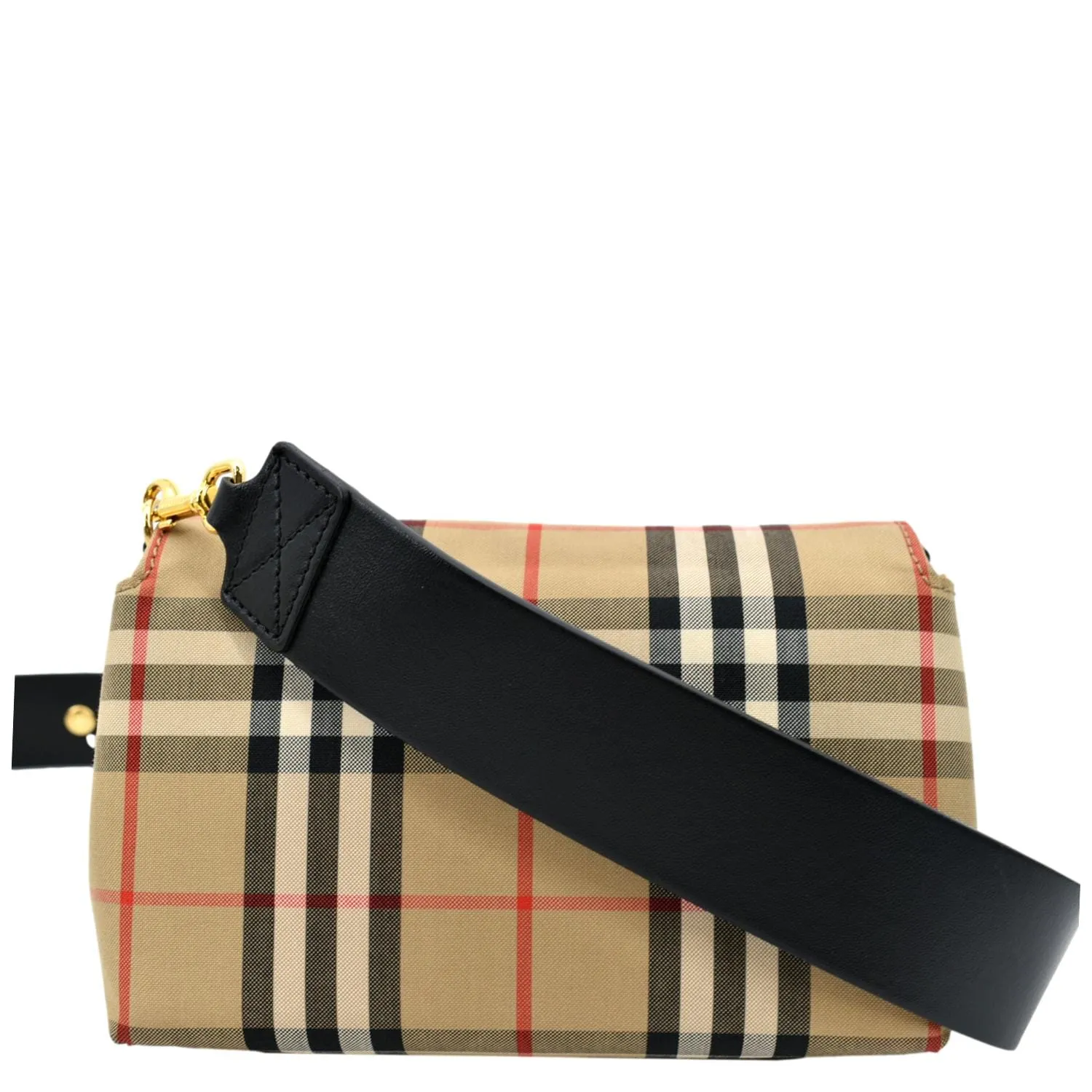 BURBERRY Hackberry Vintage Check Shoulder Bag Beige