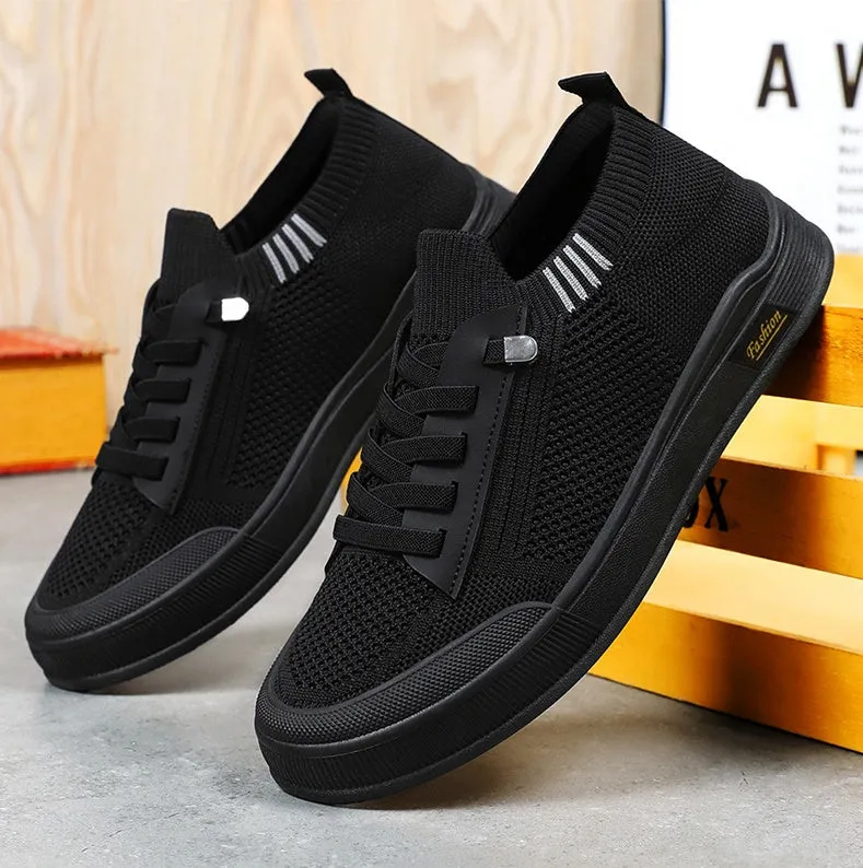 Casual Adjustable Graphic Graphic Low-Top Slip-On Sneakers for Men