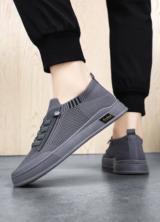 Casual Adjustable Graphic Graphic Low-Top Slip-On Sneakers for Men