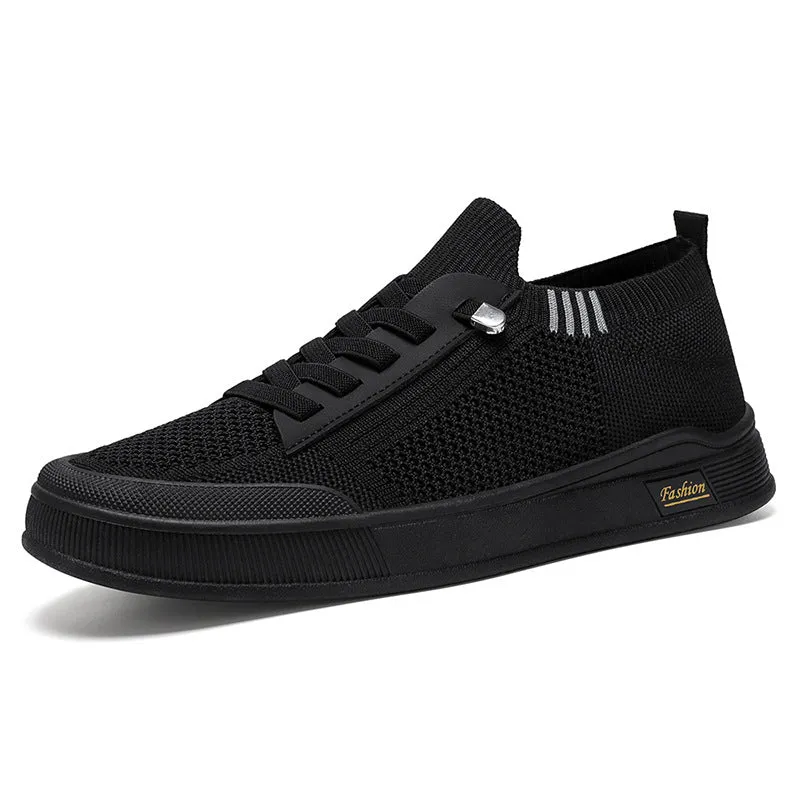 Casual Adjustable Graphic Graphic Low-Top Slip-On Sneakers for Men