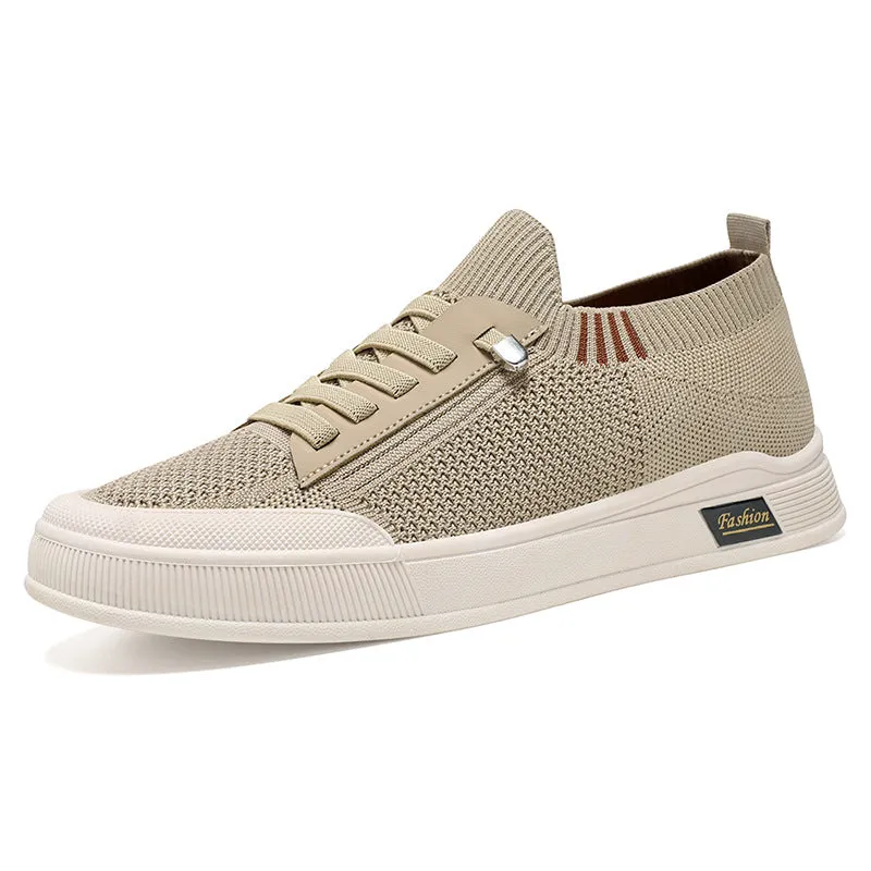 Casual Adjustable Graphic Graphic Low-Top Slip-On Sneakers for Men