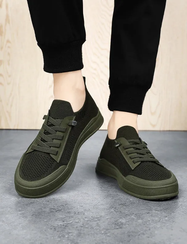 Casual Adjustable Graphic Graphic Low-Top Slip-On Sneakers for Men
