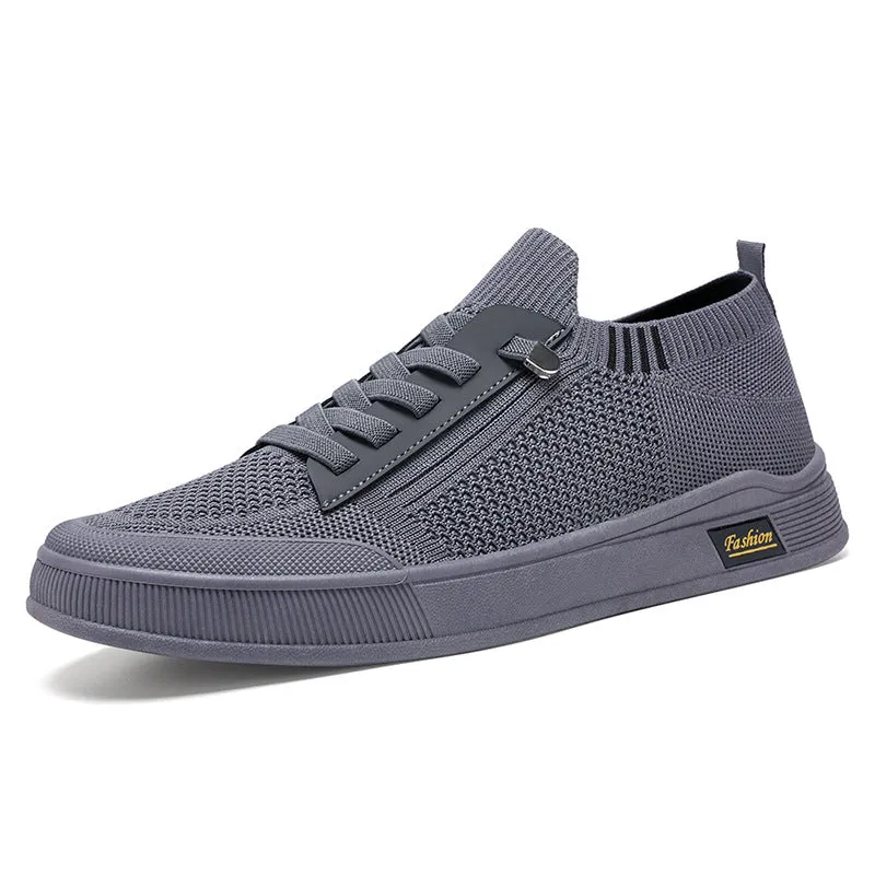 Casual Adjustable Graphic Graphic Low-Top Slip-On Sneakers for Men
