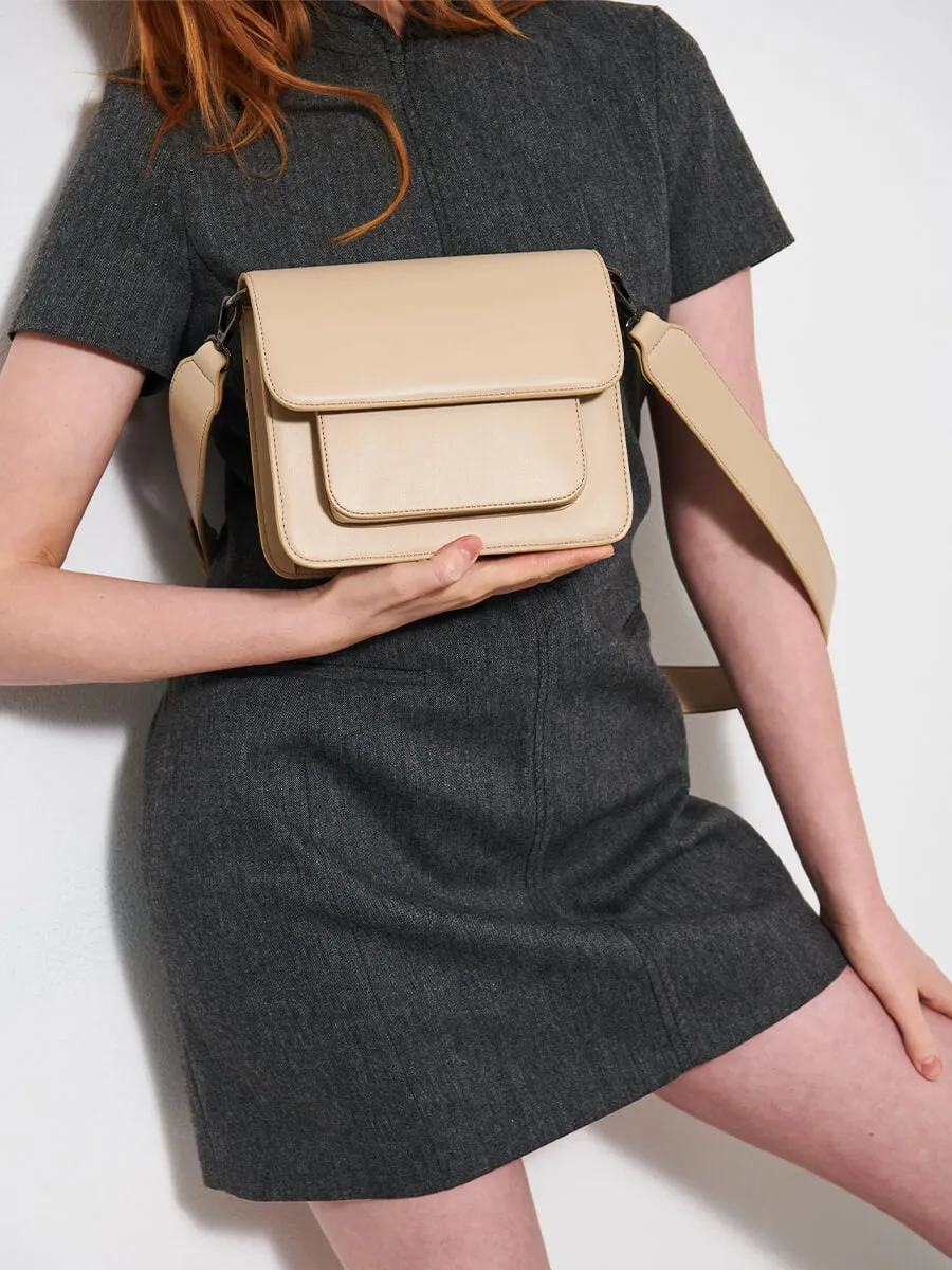 Cayman Pocket Soft Crossbody - Bone White