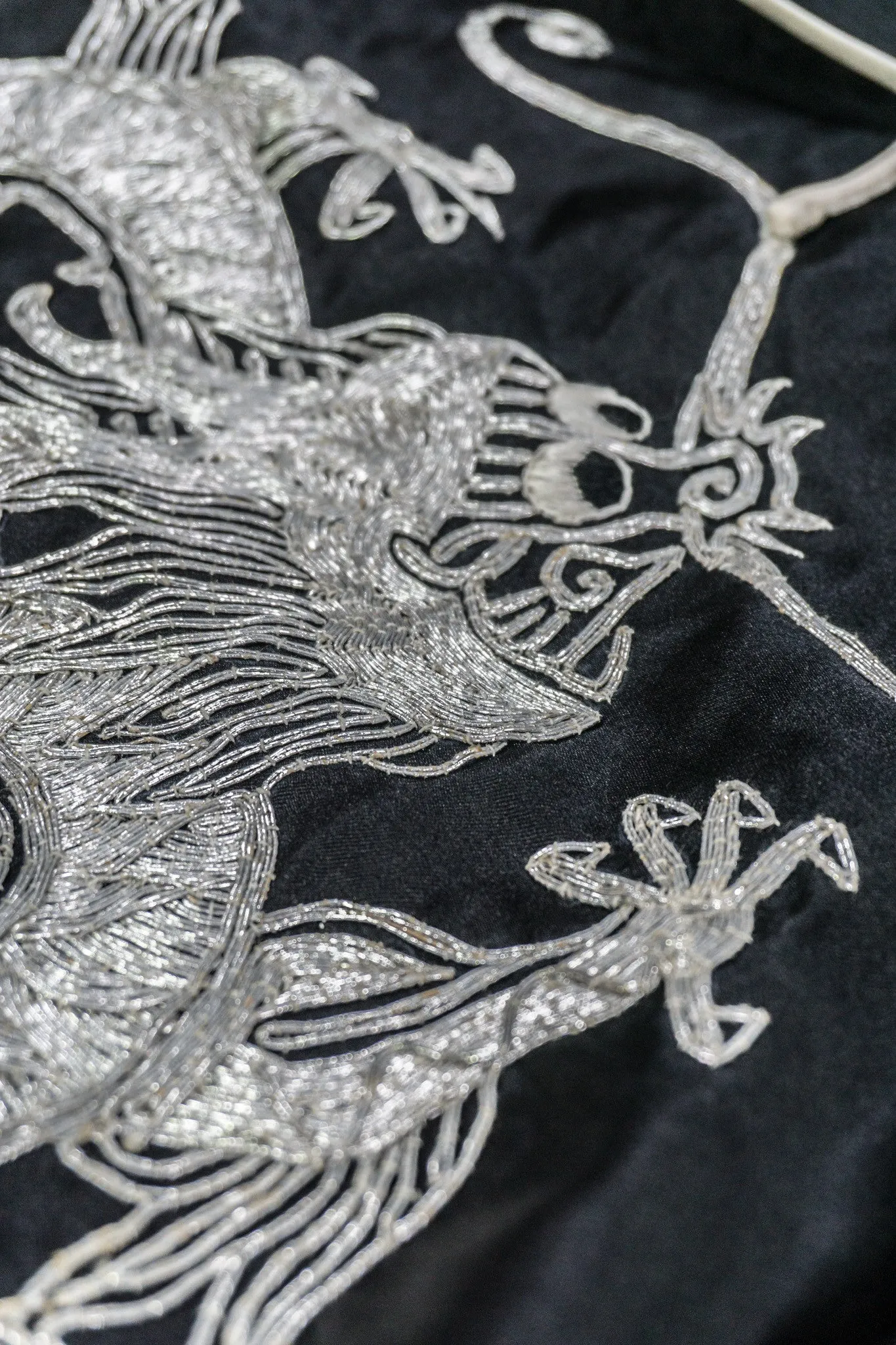 Chinese Metal Embroidered Dragon Robe