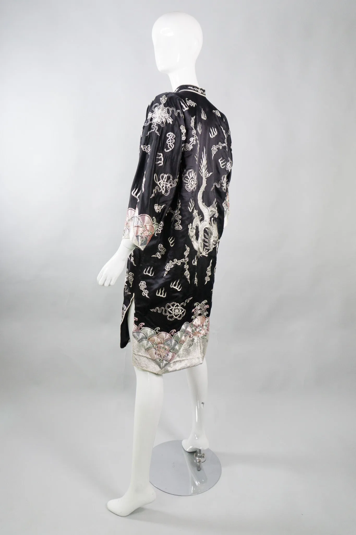 Chinese Metal Embroidered Dragon Robe