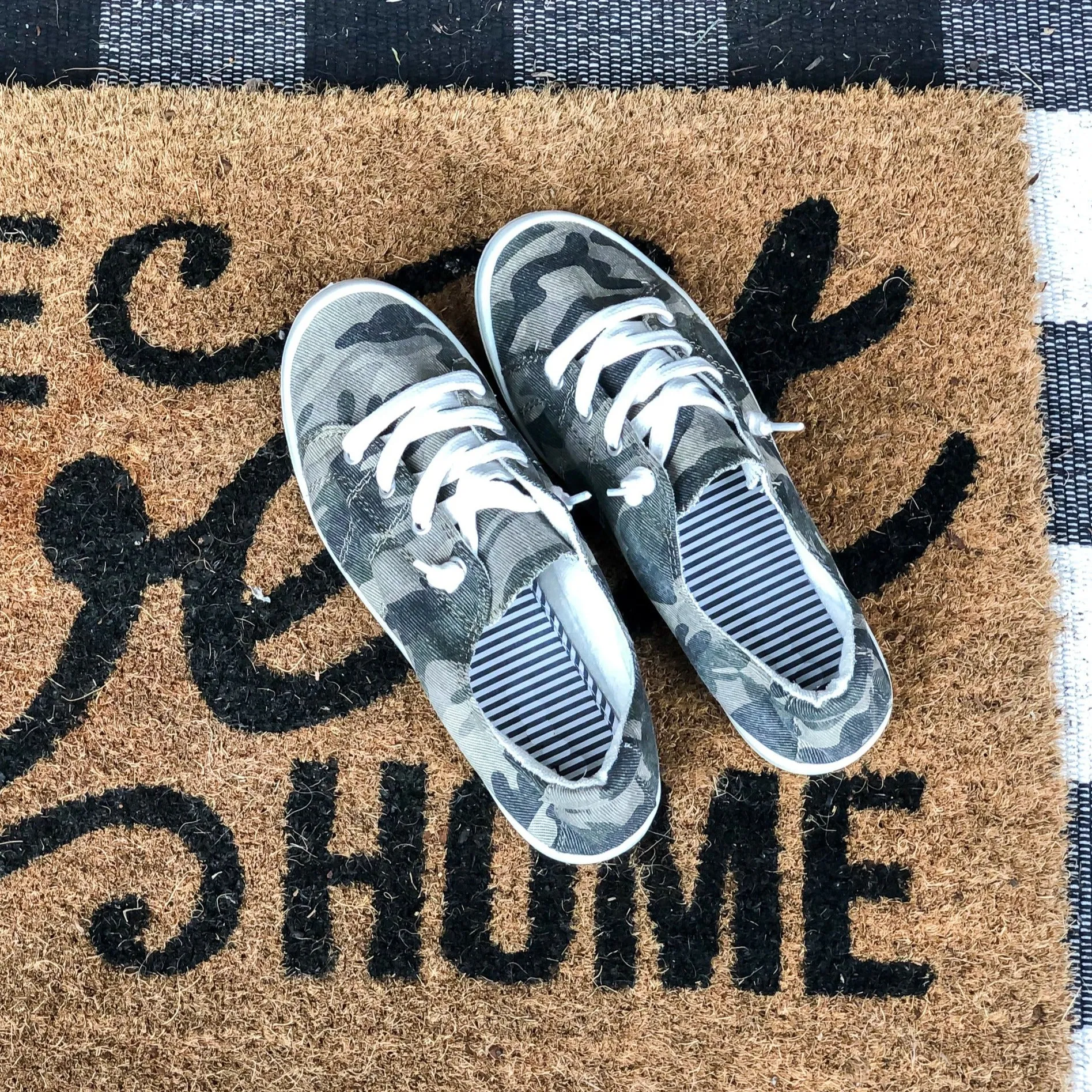 Chloe Camo Slip-On Sneakers