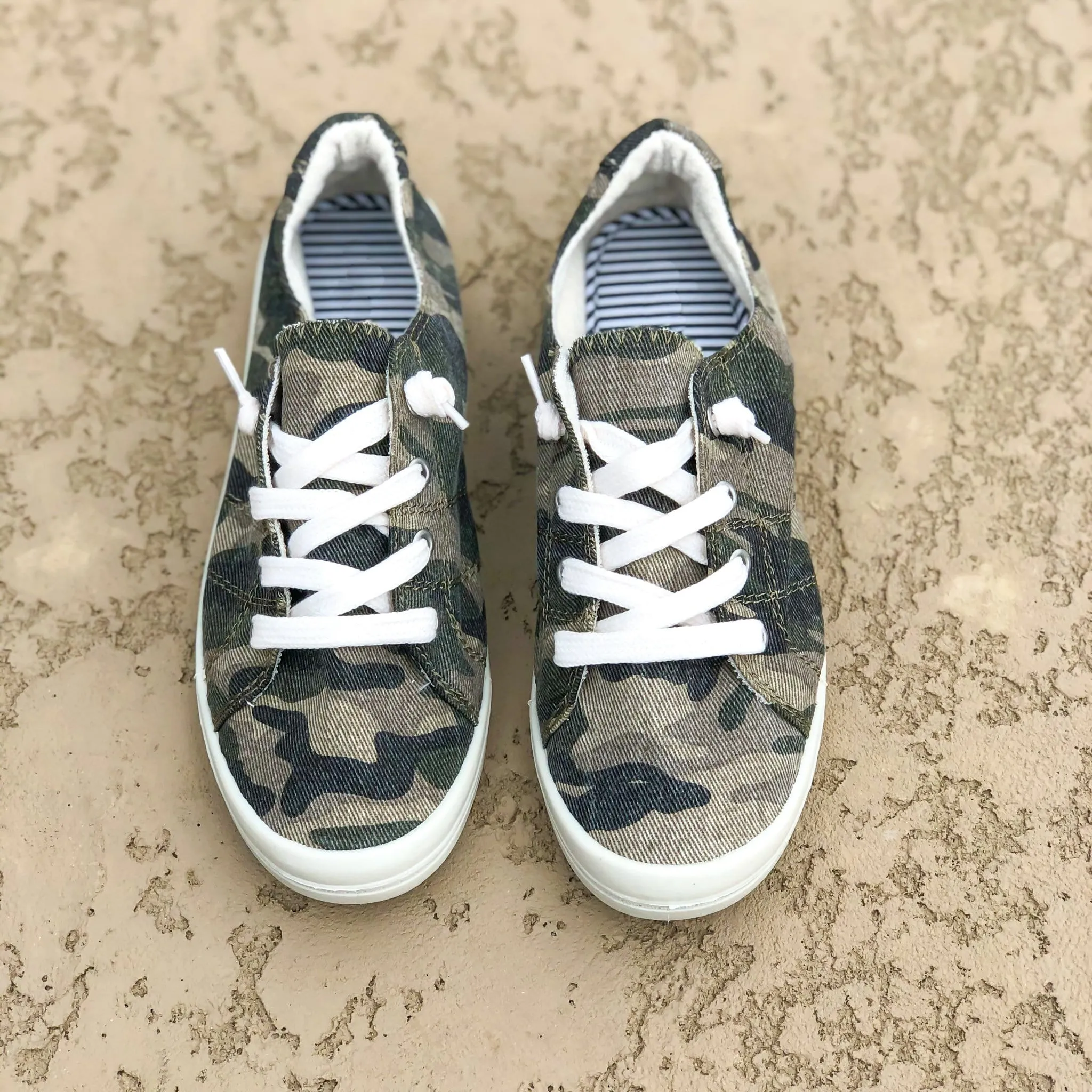 Chloe Camo Slip-On Sneakers
