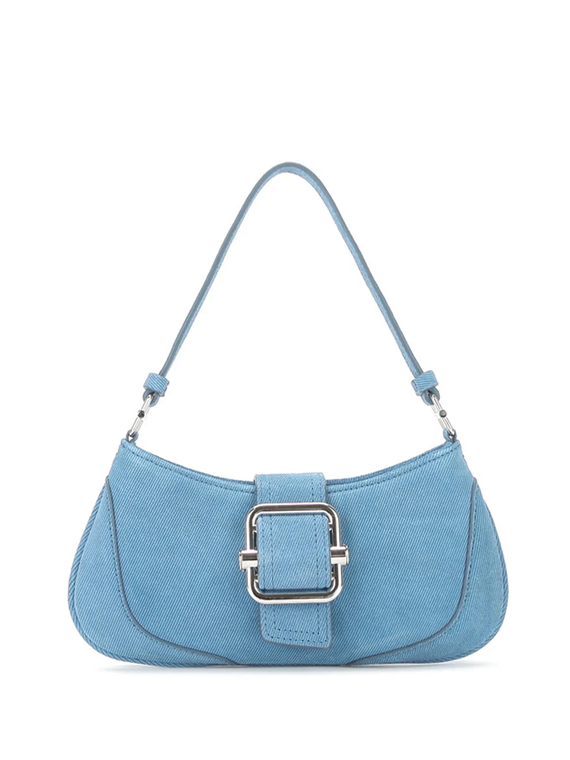 Chunky Buckle Armpit Handbag 90s Baguette Denim Shoulder Bag