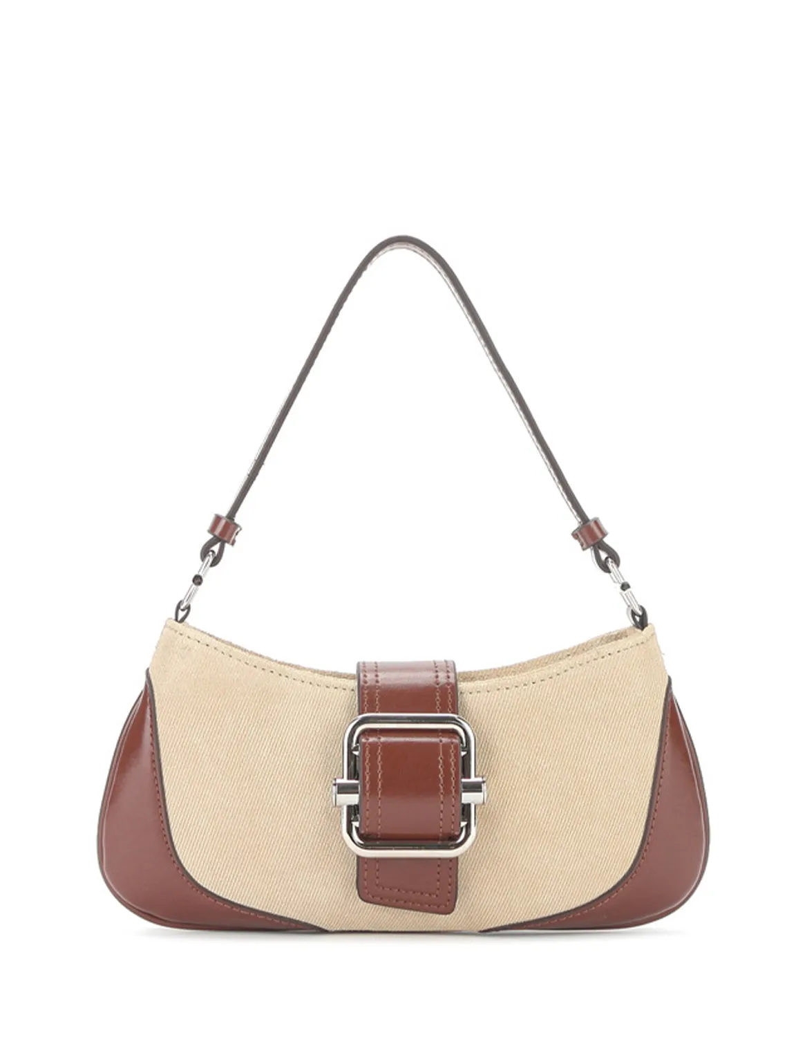Chunky Buckle Armpit Handbag 90s Baguette Denim Shoulder Bag