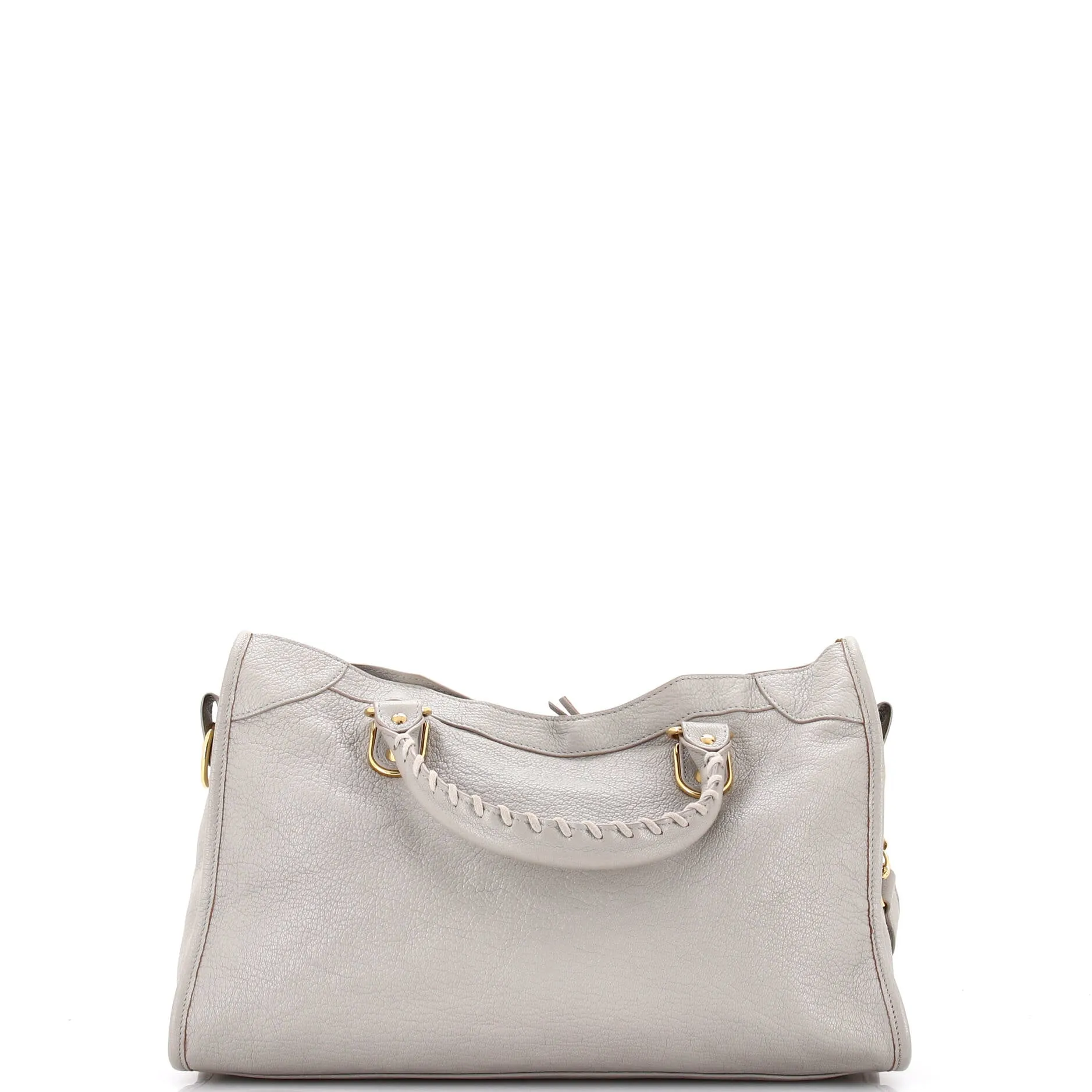 City Classic Metallic Edge Bag Leather Medium