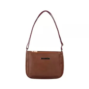 Classic Brown PU Leather Sling Bag – Everyday Chic (Brown)