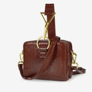 CM-BG122653 Women Elegant European Style Geometric Versatile Shoulder Bag - Brown