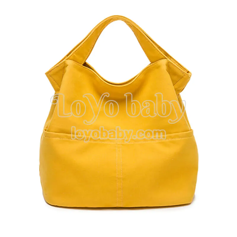 Collapsible Minimalist Canvas Lunch Tote Bag For Work