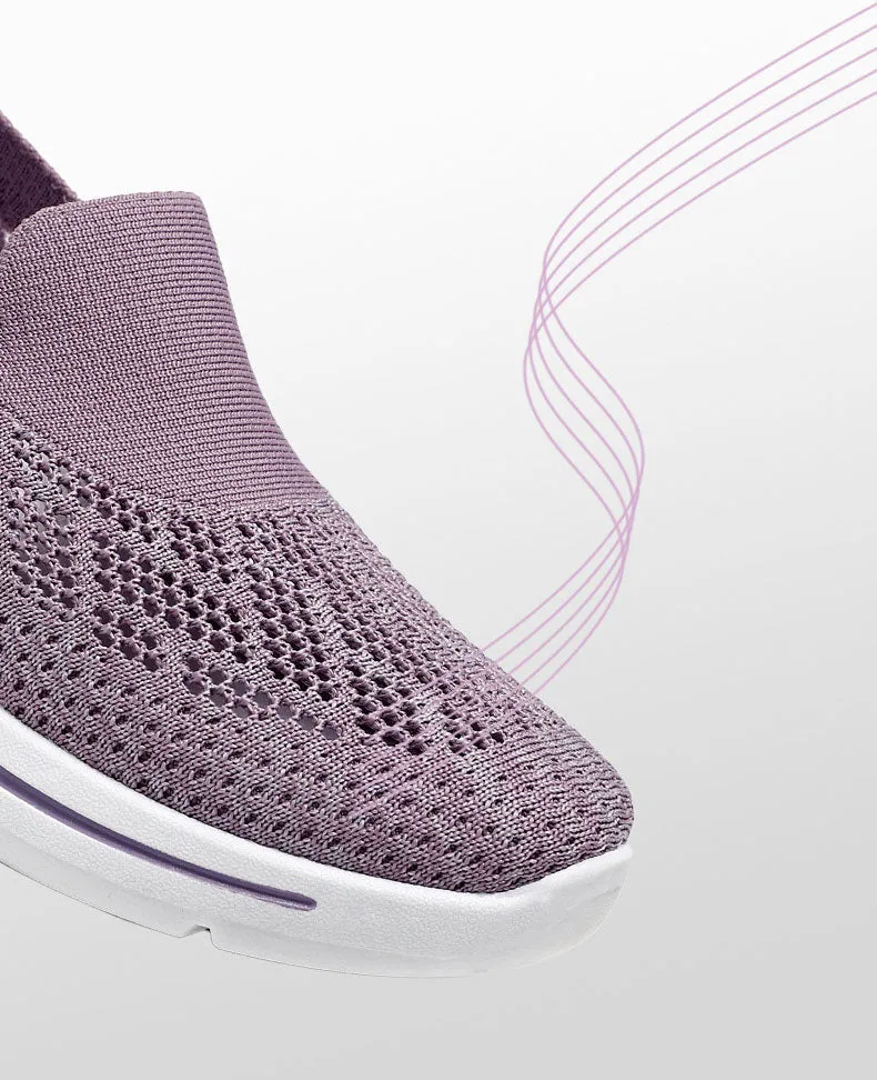 Comfortable Memory Foam Slip-On Sneakers with Breathable Design