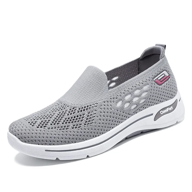Comfortable Memory Foam Slip-On Sneakers with Breathable Design