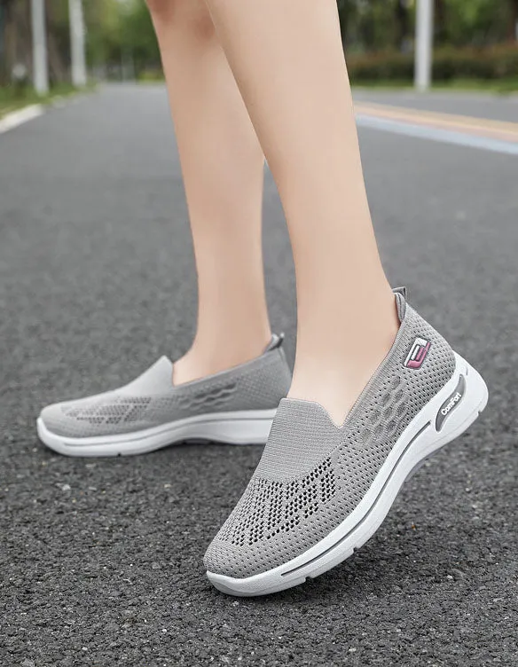 Comfortable Memory Foam Slip-On Sneakers with Breathable Design
