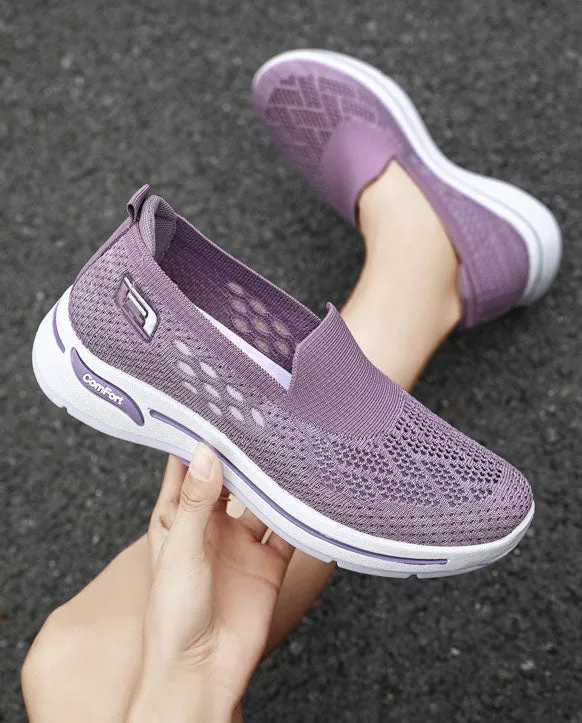 Comfortable Memory Foam Slip-On Sneakers with Breathable Design