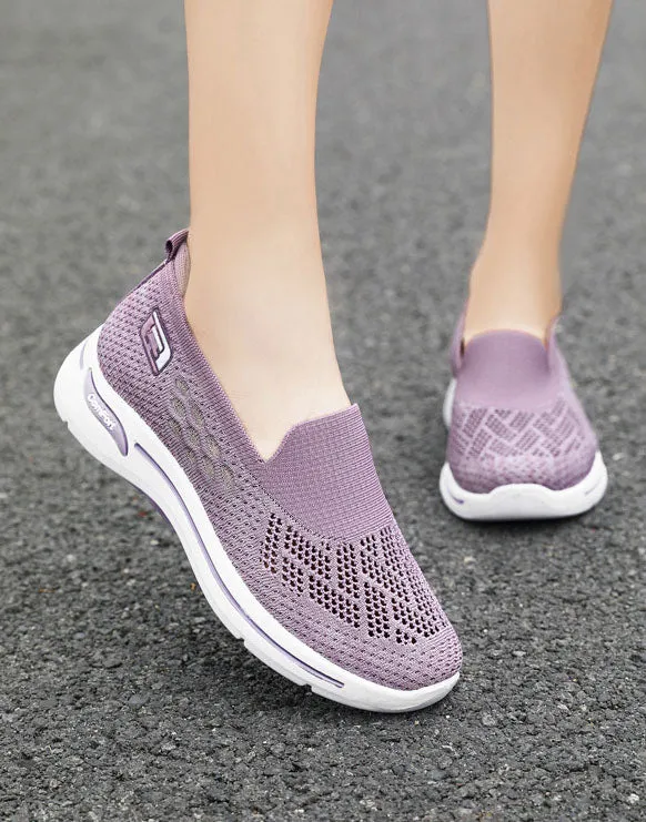 Comfortable Memory Foam Slip-On Sneakers with Breathable Design