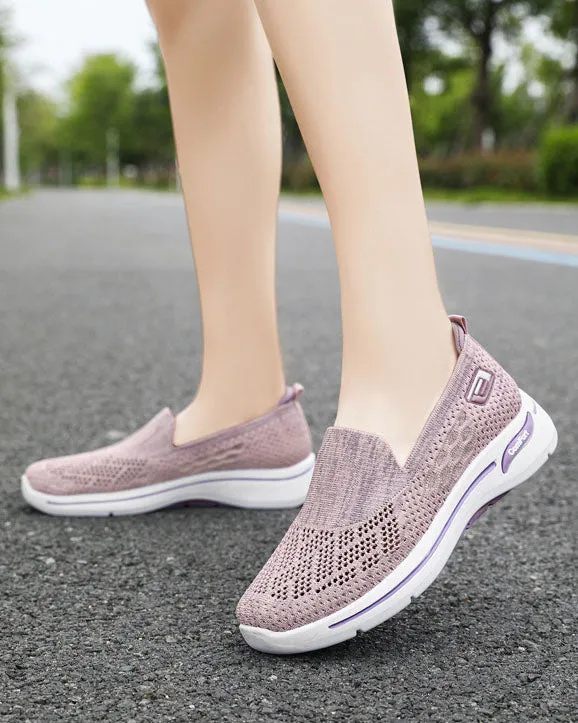 Comfortable Memory Foam Slip-On Sneakers with Breathable Design